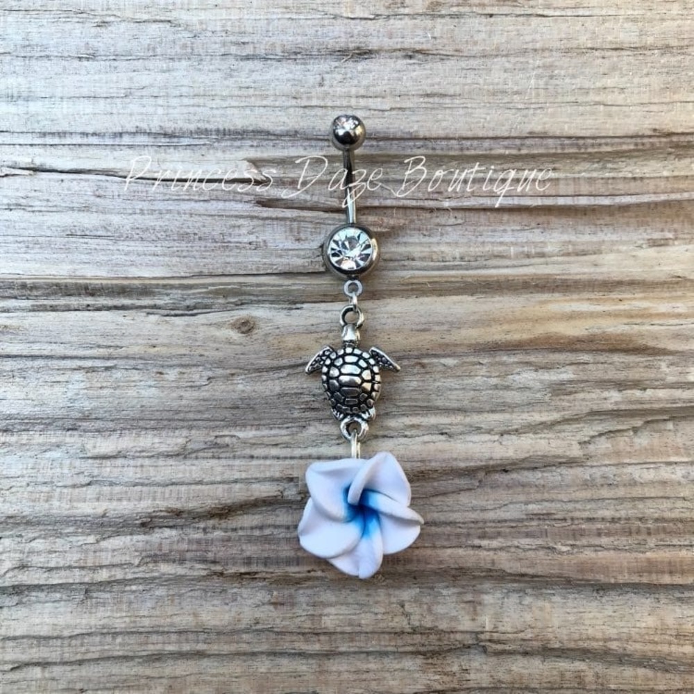 Hawaiian Turtle Belly Button Ring